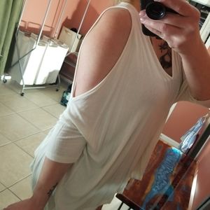 SOLD - ASOS Cold Shoulder V-Neck Top - sz 8